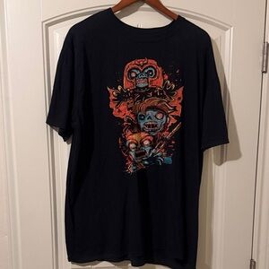 Marvel Black T-Shirt with Colorful Graphic